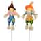 18" Boy & Girl Fall Harvest Scarecrow Picks